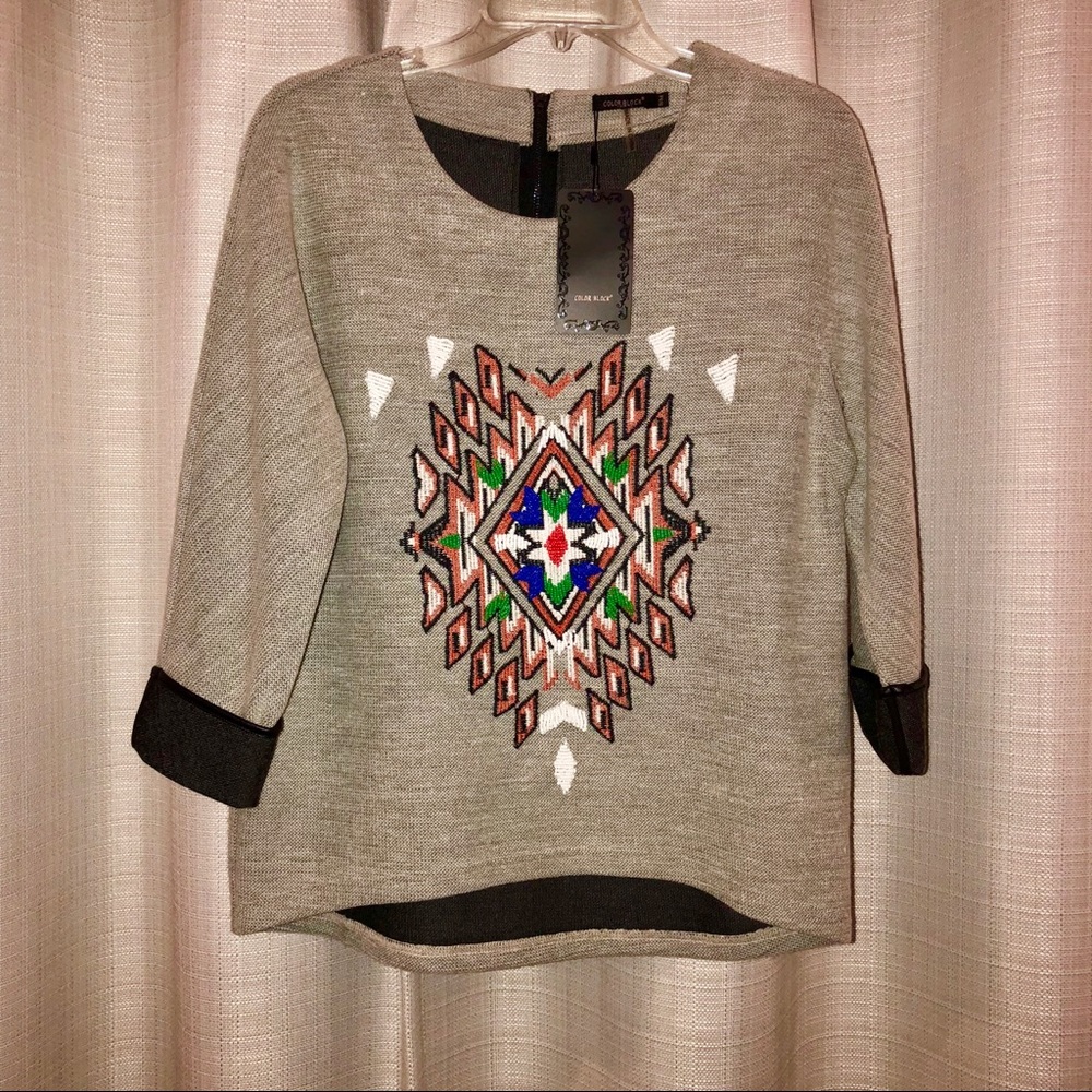 NWT Boutique Beaded Sweater